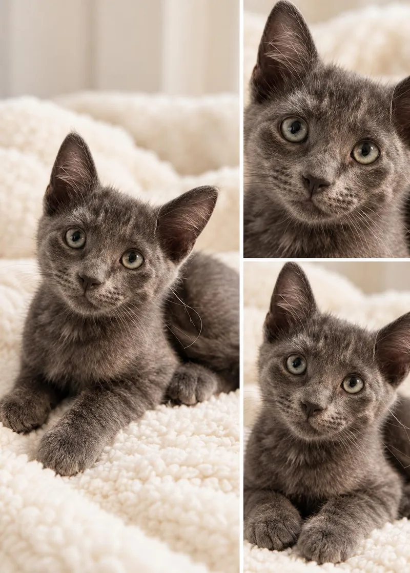 A baby medium-sized male Domestic Short Hair cat named Cormac for adoption in Kiln, MS
