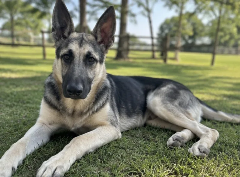 A baby large-sized male German Shepherd Dog dog named Chief for adoption in Kiln, MS