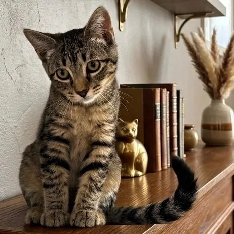 A baby medium-sized male Domestic Short Hair cat named Joseph for adoption in Pittsfield, IL