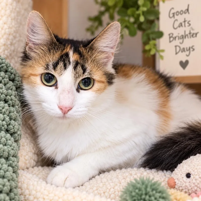 An adult small-sized female Domestic Medium Hair cat named Tina for adoption in Hopkinton, MA