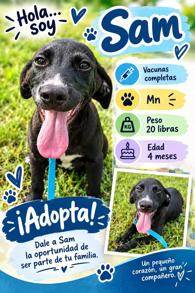 A young medium-sized female Labrador Retriever dog named Sam for adoption in Virginia Beach, VA