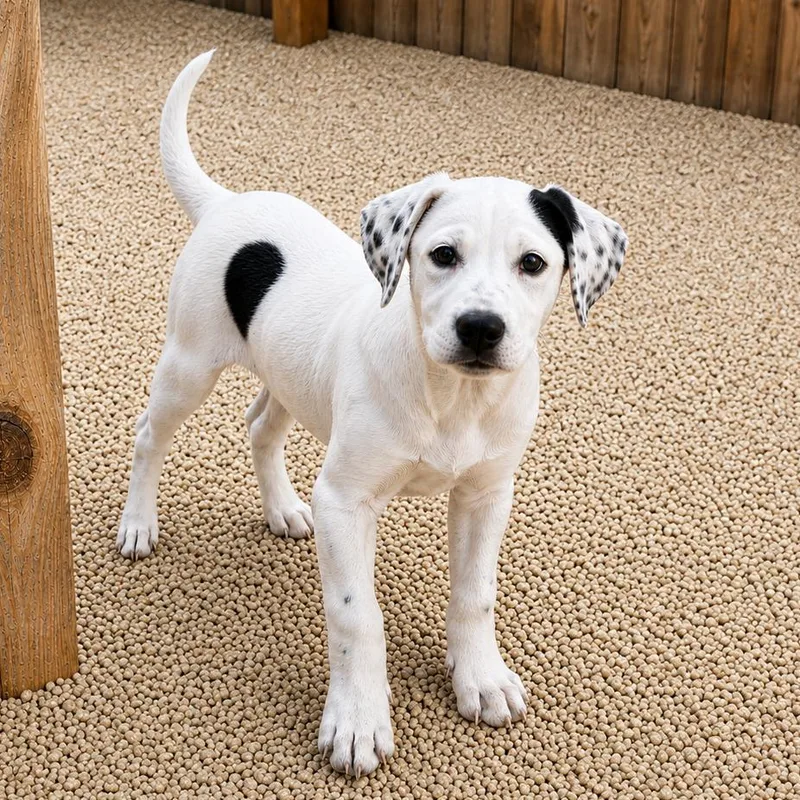 A baby medium-sized female White / Cream Great Pyrenees dog named Evia for adoption in Hopkinton, MA