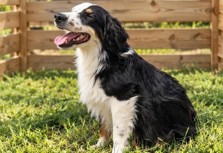 A young small-sized male Australian Shepherd dog named Liam for adoption in Dallas, TX