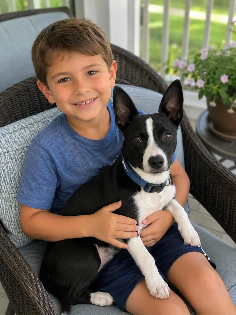 A young small-sized male Black Rat Terrier dog named Benjamin for adoption in Liverpool, TX