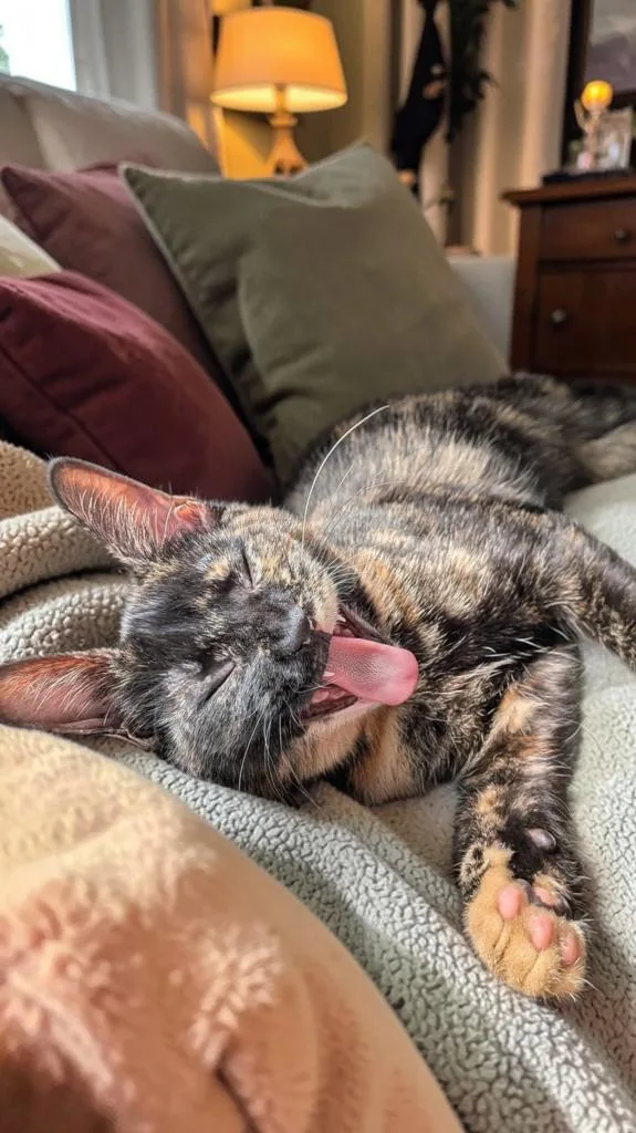 A baby medium-sized female Tortoiseshell Domestic Short Hair cat named Torta for adoption in Houston, TX