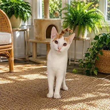 A baby medium-sized male American Shorthair cat named Sam for adoption in Danbury, CT