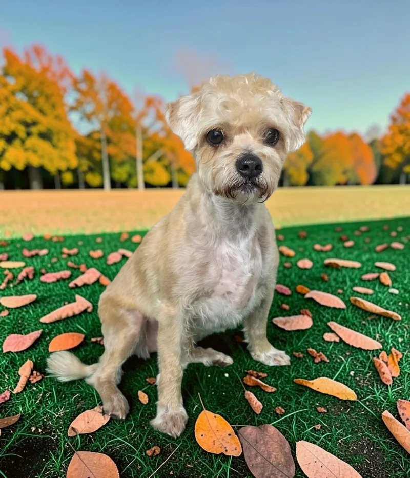 An adult small-sized male Yellow / Tan / Blond / Fawn Shorkie dog named Gus for adoption in Dallas, GA