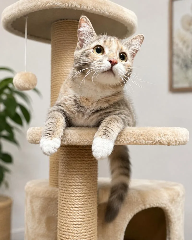 A baby small-sized male Tabby cat named Tboz for adoption in Calimesa, CA