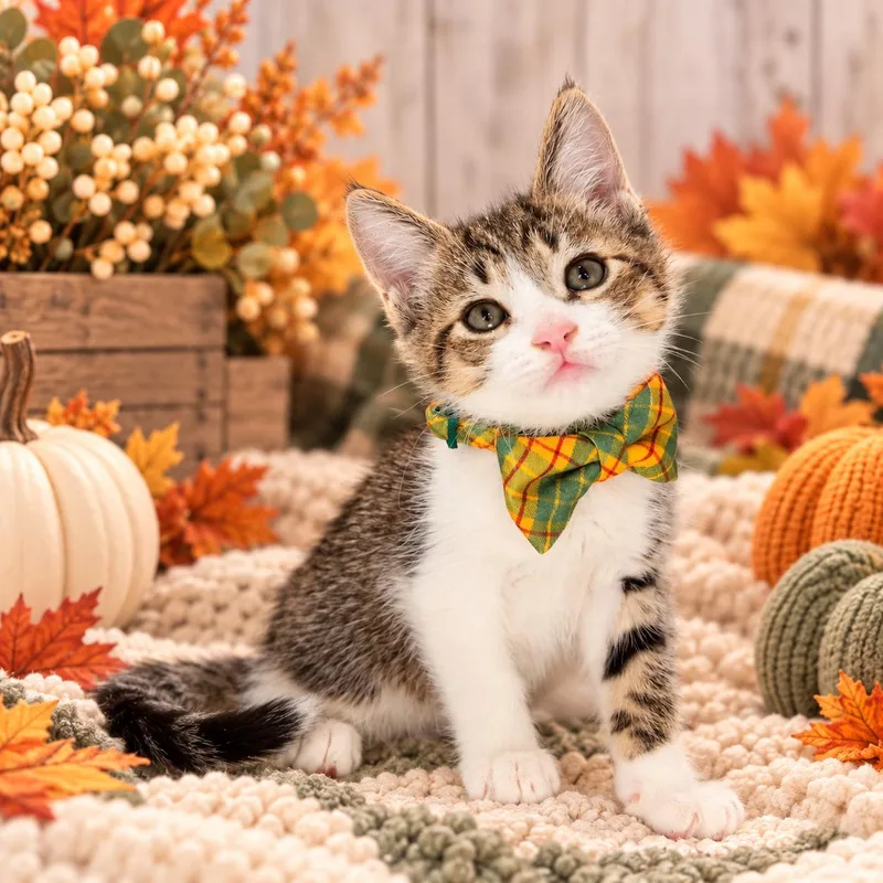A baby medium-sized male Domestic Short Hair cat named Chubbs for adoption in Tavares, FL