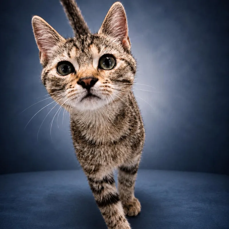 A young small-sized female Brown / Chocolate Domestic Short Hair cat named Winona for adoption in Newport, TN