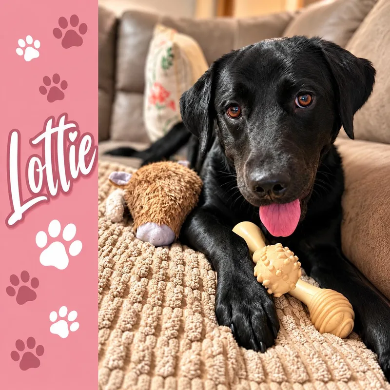 A young large-sized female Black Labrador Retriever dog named Lottie for adoption in Shinnston, WV
