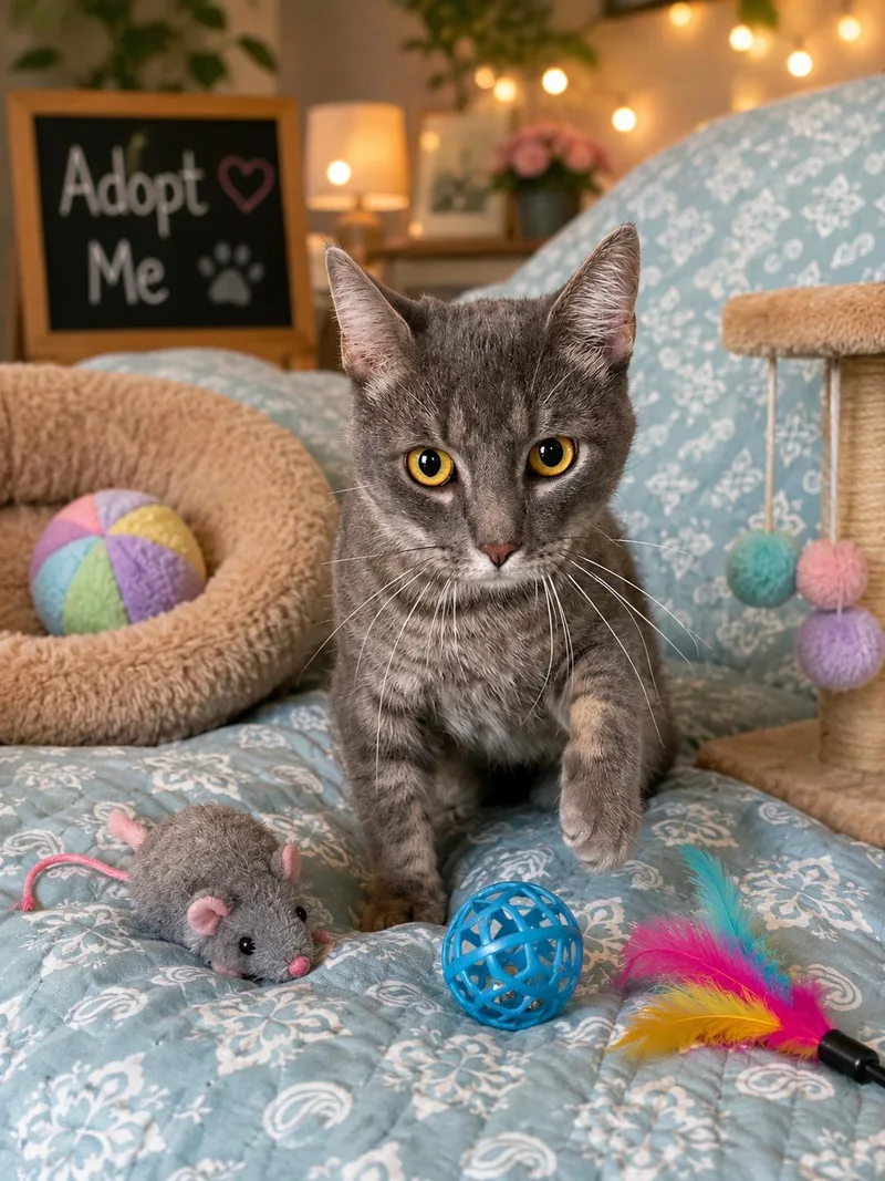 An adult small-sized male Domestic Short Hair cat named Astro for adoption in Queen Creek, AZ