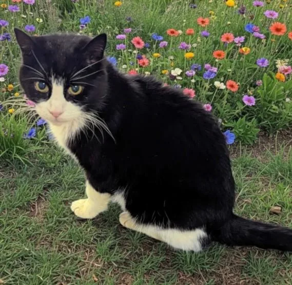 An adult large-sized female Domestic Short Hair cat named Braille for adoption in Chapel Hill, NC