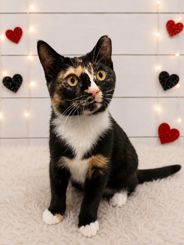 A baby small-sized female Domestic Short Hair cat named Coffee for adoption in Corpus Christi, TX