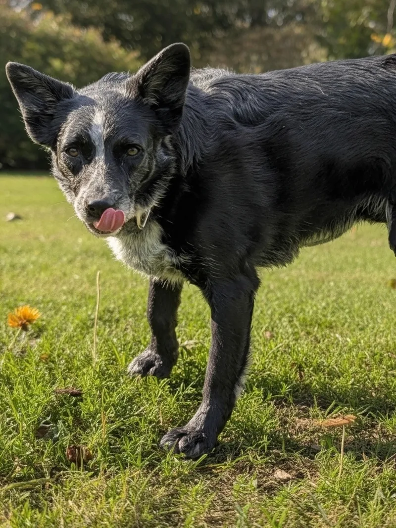 An adult medium-sized female Black Australian Cattle Dog / Blue Heeler dog named Stella for adoption in COEUR D ALENE, ID