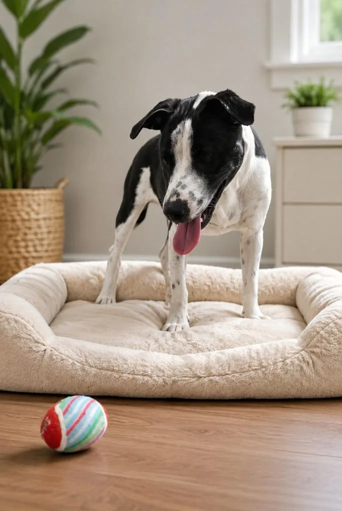 A young large-sized female Terrier dog named Ruby for adoption in Centralia, IL