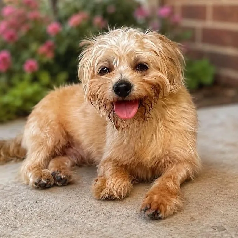 An adult medium-sized male Yellow / Tan / Blond / Fawn Mixed Breed dog named Bradley for adoption in Cranston, RI