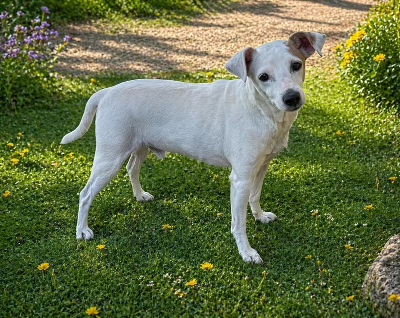 A senior small-sized male Jack Russell Terrier dog named Thomas for adoption in Atchison, KS