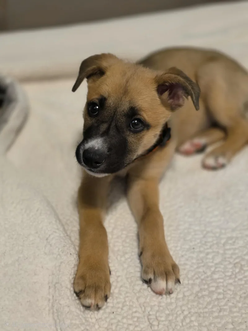 A baby medium-sized female German Shepherd Dog dog named Thelma for adoption in Tucson, AZ