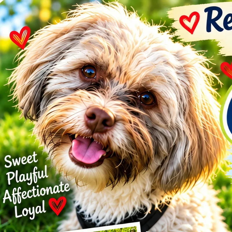 A young small-sized male Apricot / Beige Havanese dog named Charlie aka Cheeky Chuck for adoption in Commerce, MI