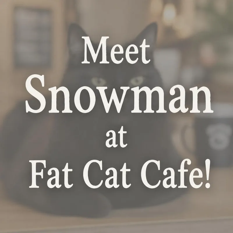 A baby medium-sized female Black Domestic Short Hair cat named Snowman at Fat Cat for adoption in Tallahassee, FL
