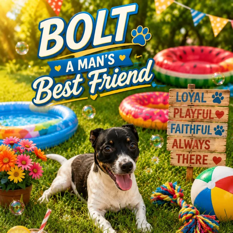 A baby small-sized male White / Cream Dachshund dog named Bolt for adoption in Cleveland, TN