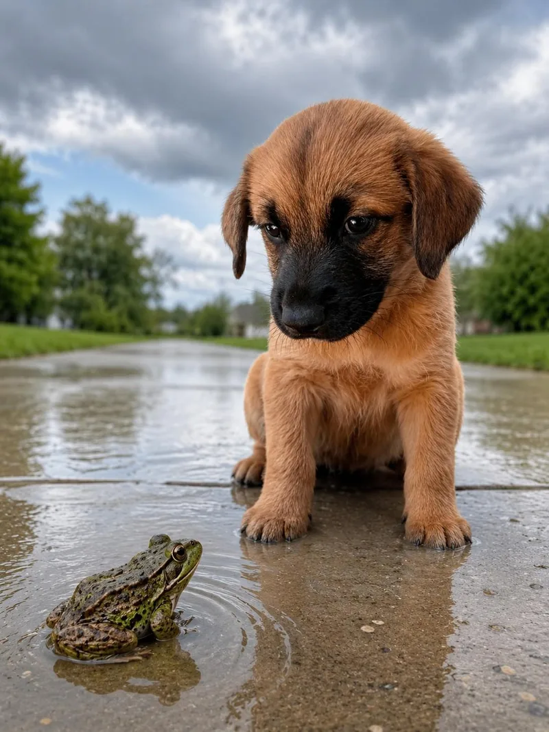 A baby medium-sized male Golden Australian Shepherd dog named Rex for adoption in Poway, CA