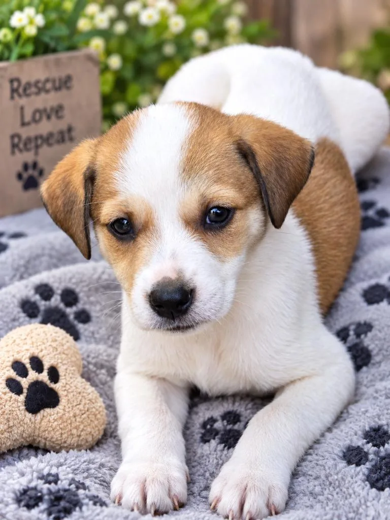 A baby small-sized female Great Pyrenees dog named Lil' Kim for adoption in Claremore, OK