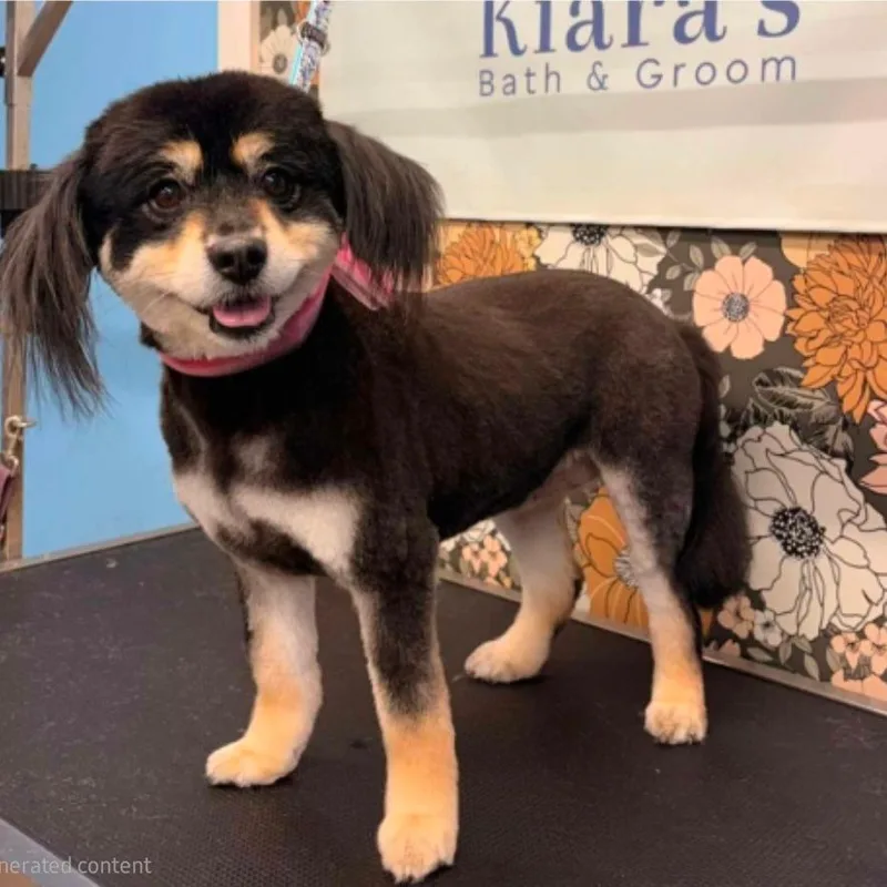 A senior medium-sized female Black Mixed Breed dog named Ct Bitsy for adoption in Stormville, NY