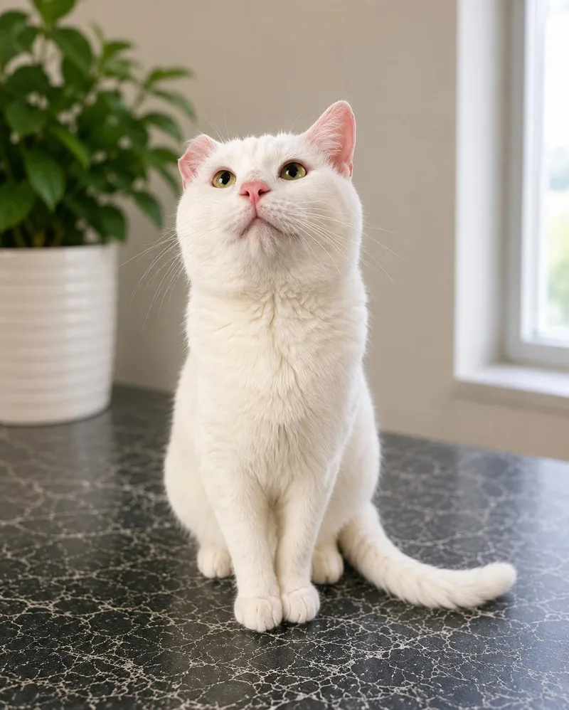 An adult medium-sized male White Domestic Short Hair cat named Ivan for adoption in Marion, IN