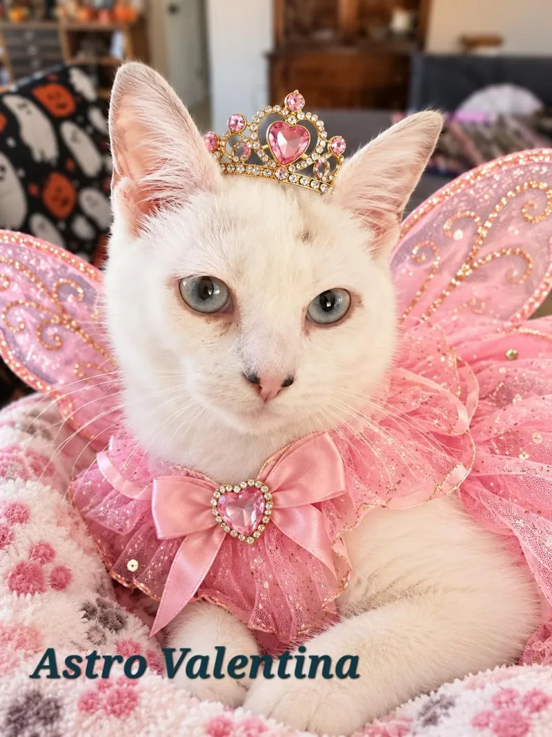 A young small-sized female Domestic Medium Hair cat named Astro Valentina for adoption in Carson City, NV