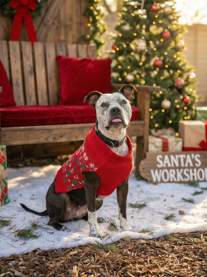 An adult medium-sized female Pit Bull Terrier dog named Bonnie for adoption in Chandler, AZ