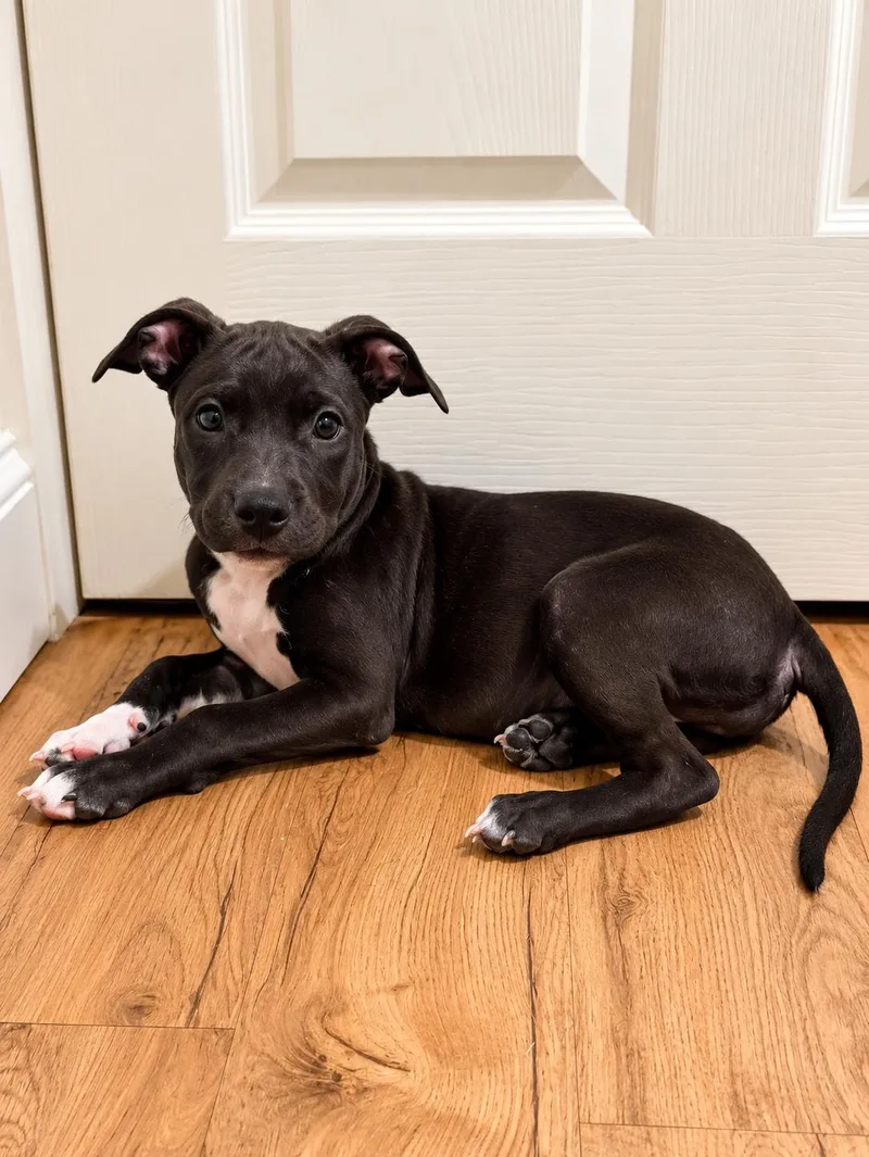 A young medium-sized female Pit Bull Terrier dog named Willow Creek for adoption in Nashville, TN