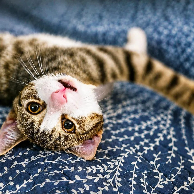 A baby medium-sized male Tabby (Buff / Tan / Fawn) Domestic Short Hair cat named Toby for adoption in West Orange, NJ