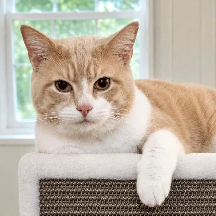 A young medium-sized male Tabby (Buff / Tan / Fawn) Domestic Short Hair cat named Mikey for adoption in Pittsburgh, PA