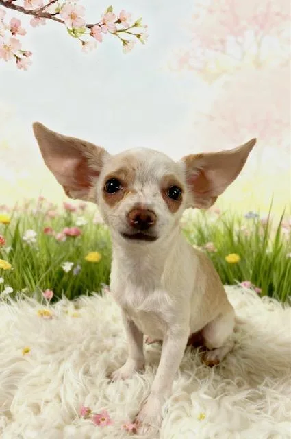 A baby small-sized female Bicolor Chihuahua dog named Betty for adoption in Tehachapi, CA