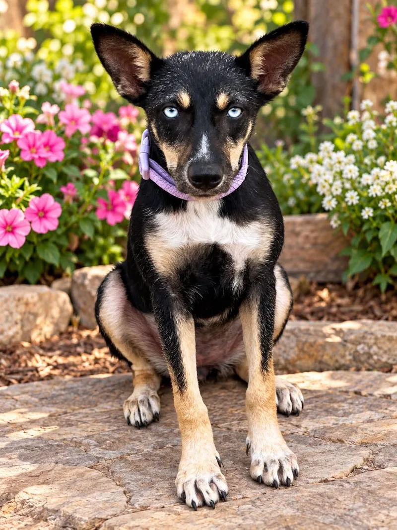 An adult small-sized female Australian Cattle Dog / Blue Heeler dog named Frida for adoption in Gainesville, VA