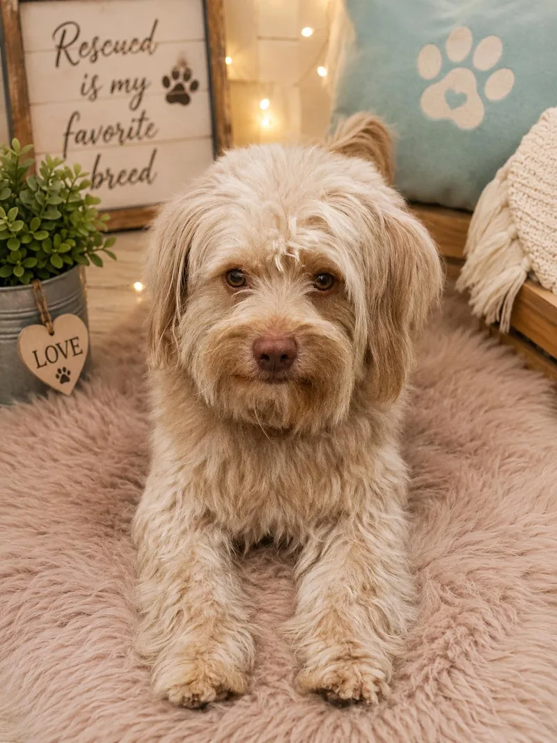 A young medium-sized male Havanese dog named Duke for adoption in Orange, CA