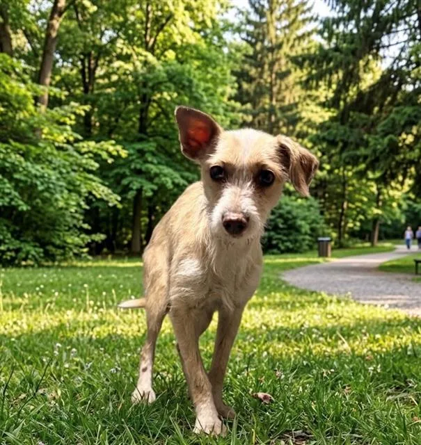 A young medium-sized female Terrier dog named Ronda for adoption in Baldwin Park, CA