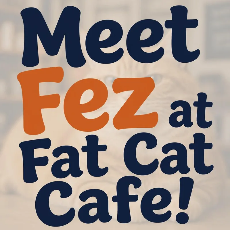 A baby medium-sized male Orange / Red Domestic Short Hair cat named Fez at Fat Cat for adoption in Tallahassee, FL