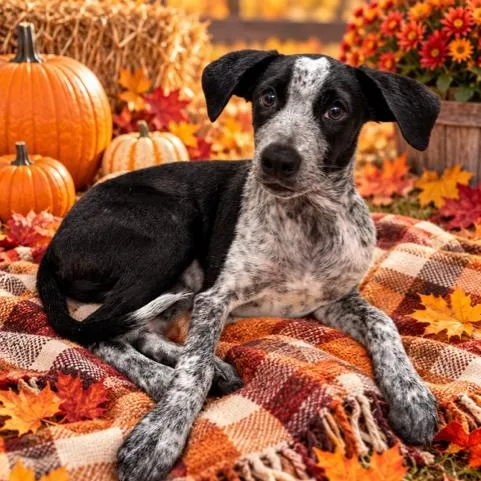 A baby medium-sized male Black Australian Cattle Dog / Blue Heeler named Levi for adoption in Williston, VT