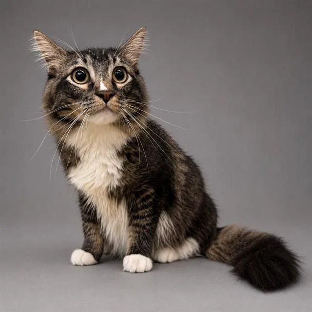 An adult medium-sized male Domestic Medium Hair cat named Eli for adoption in Agoura, CA