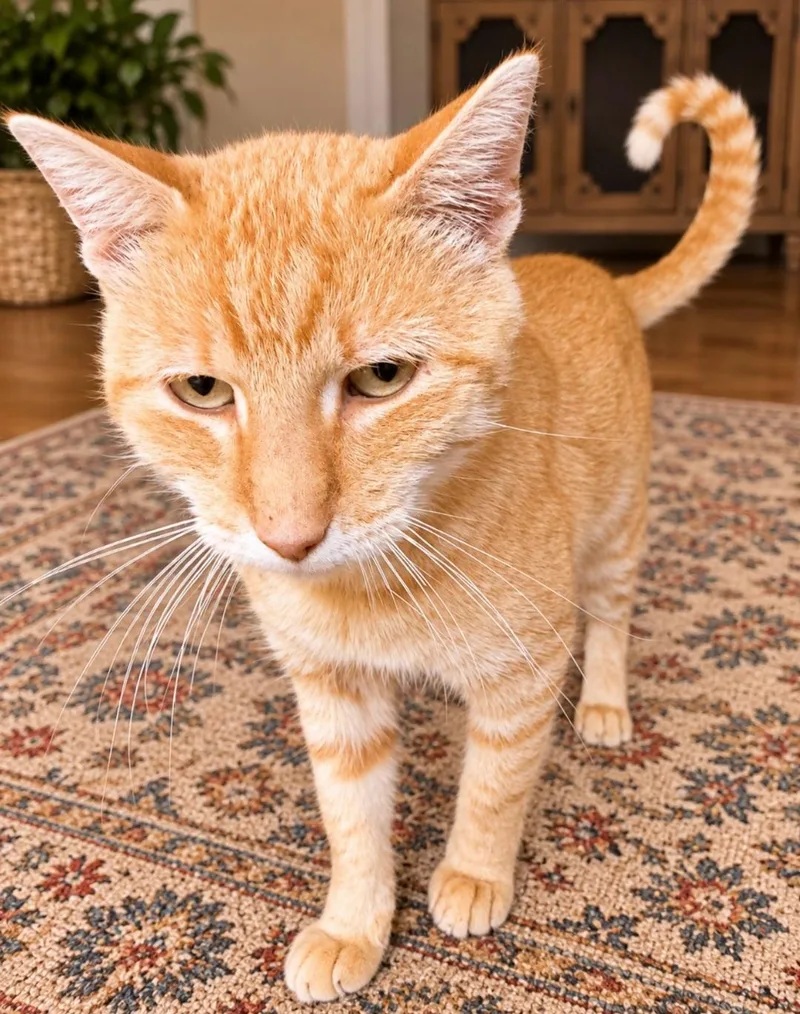 An adult medium-sized male Orange / Red American Shorthair cat named Ozzy for adoption in Grand Prairie, TX