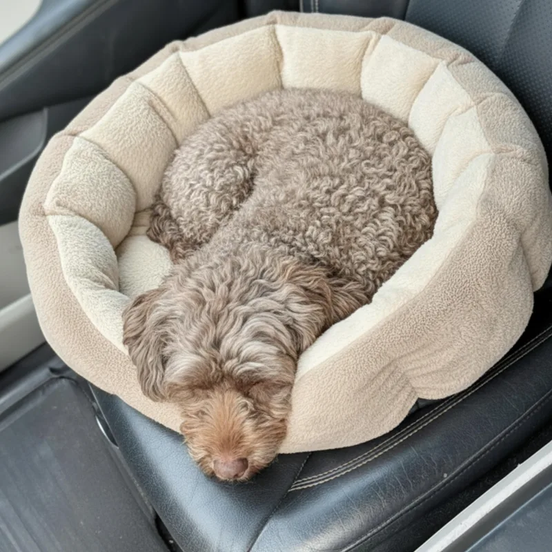 A young small-sized male Brown / Chocolate Miniature Poodle dog named Brownie for adoption in Southport, CT