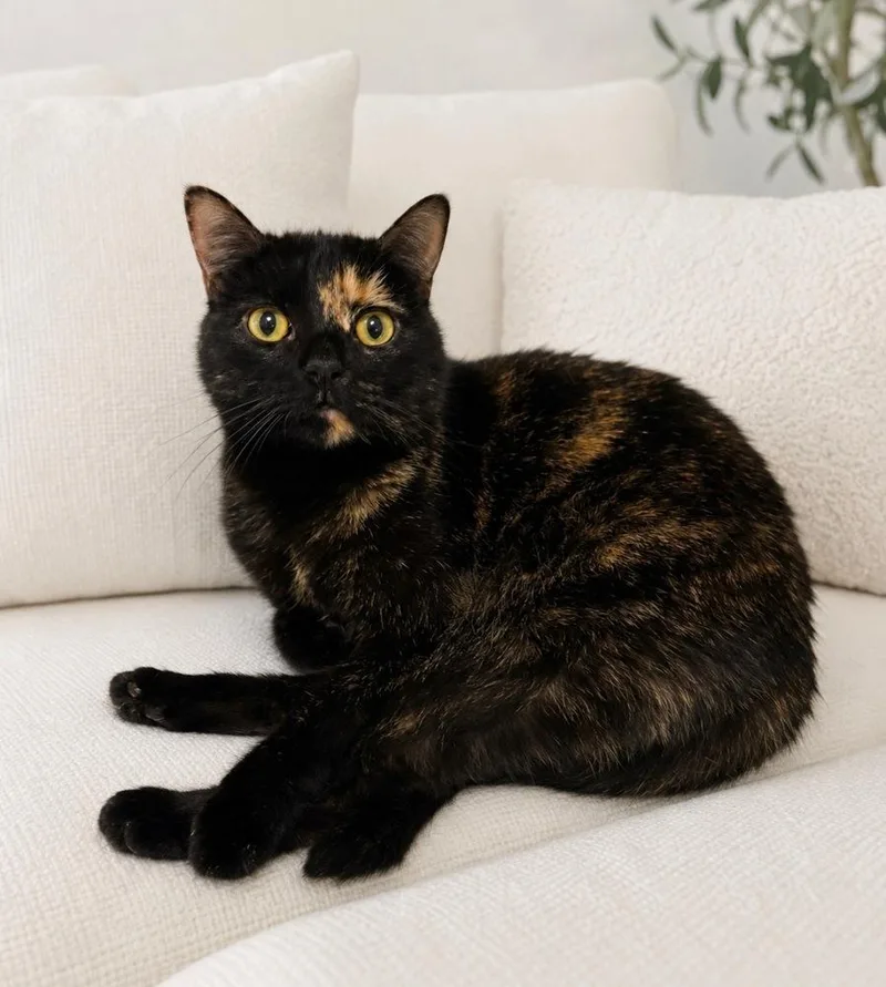 An adult large-sized female Tortoiseshell Domestic Short Hair cat named Seven WM for adoption in Greenville, SC