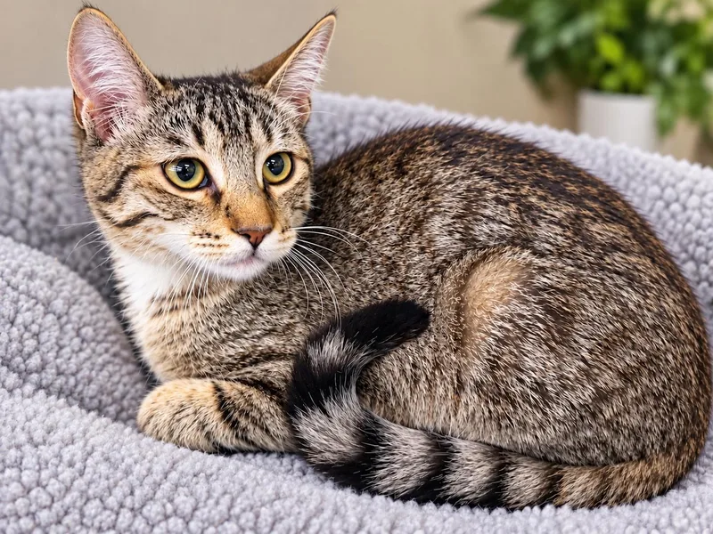 A baby small-sized female Domestic Short Hair cat named Samantha for adoption in Rio Linda, CA