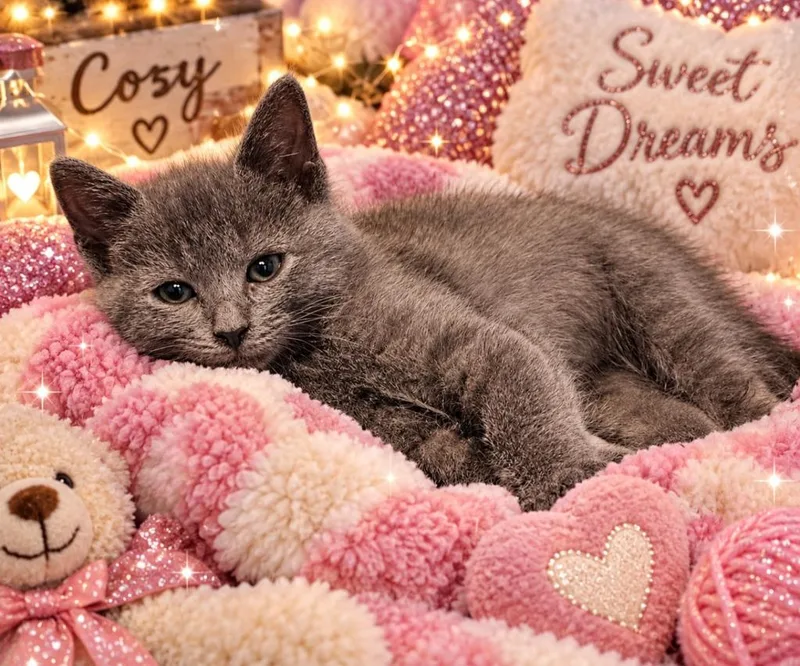 A baby small-sized female Domestic Short Hair cat named Athena for adoption in Washington Court House, OH