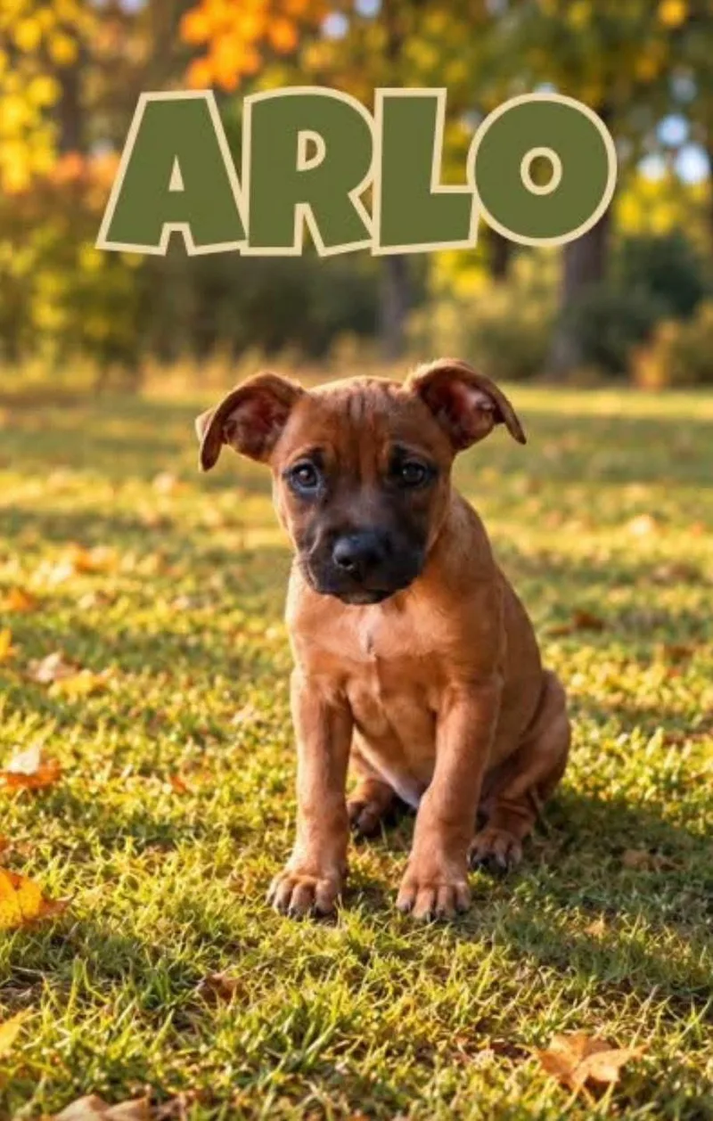 A baby medium-sized male Mixed Breed dog named Arlo for adoption in Lexington, KY