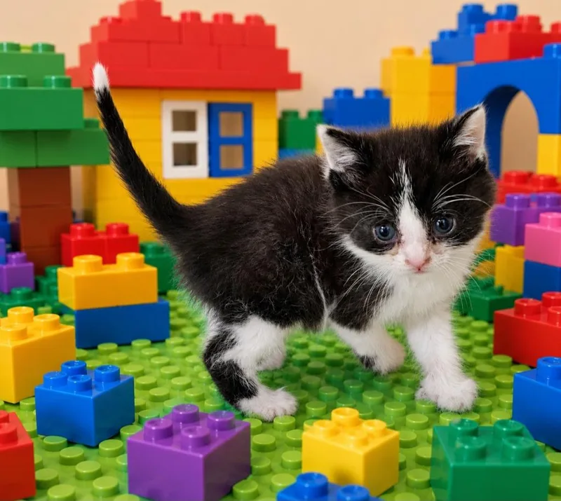 A baby small-sized male Domestic Short Hair cat named Tiger for adoption in Washington Court House, OH