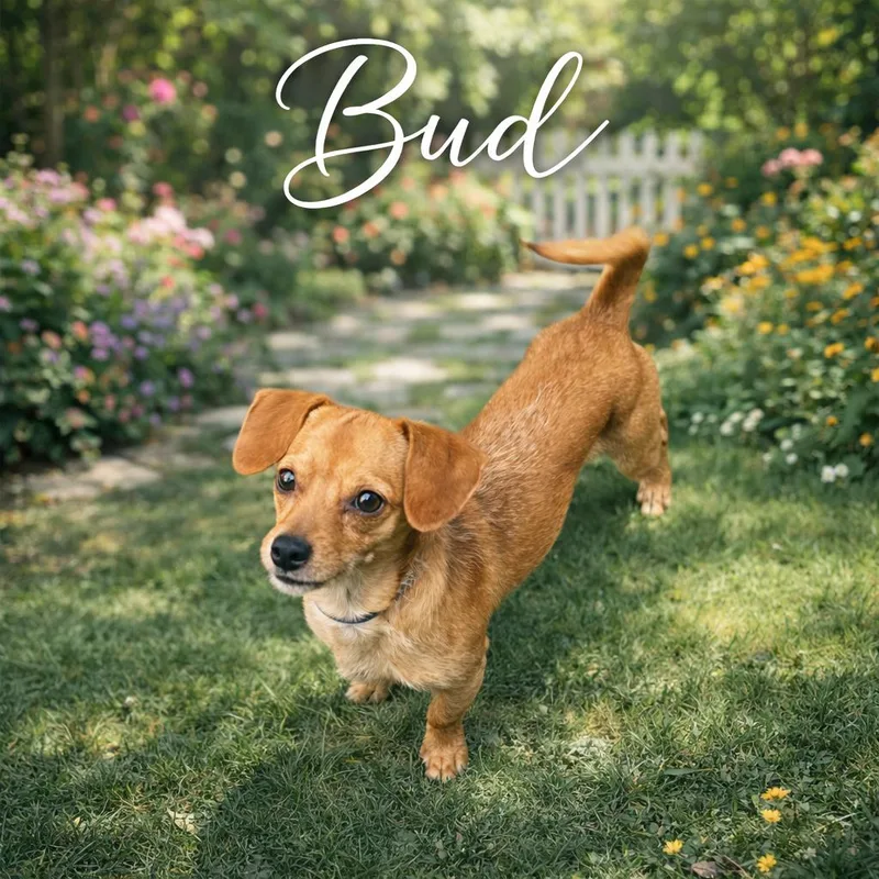 A young small-sized male Dachshund dog named Bud for adoption in Orange, CA
